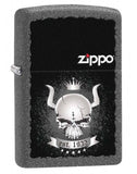 Zippo Skull with Crown Iron Stone 28660