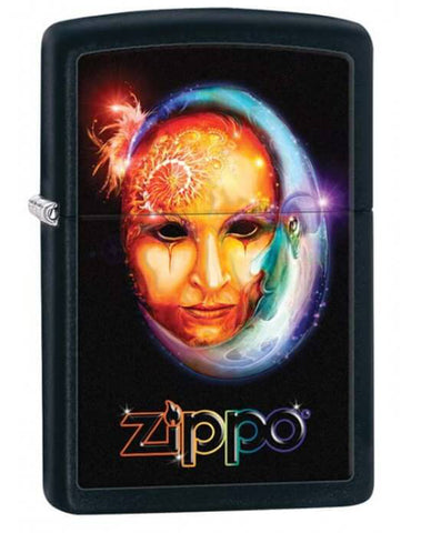 Zippo Venetian Mask Black Matte 28669