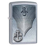Zippo US Navy Anchor Street Chrome 28682
