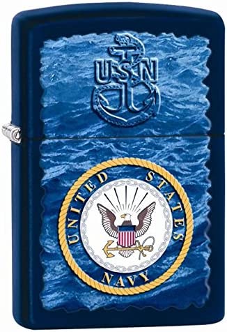 Zippo US Navy Water Logo Navy Blue Matte 28746