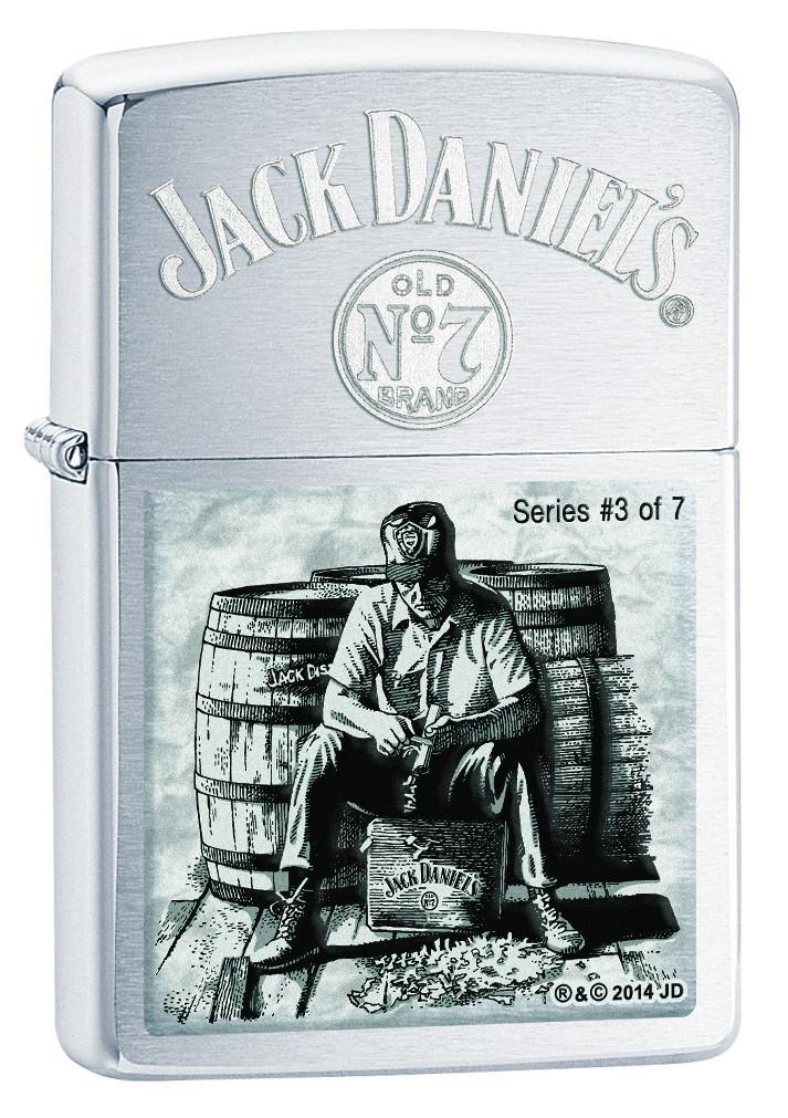 Zippo Jack Daniels Lynchburg #3 of 7 Brush Chrome 28755