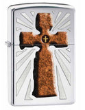 Zippo Ancient Cross High Polish Chrome 28801
