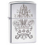 Zippo Fleur-de-lis Crown with Swarovski Crystals High Polish Chrome 28805