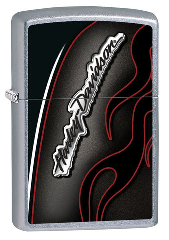 Zippo Harley-Davidson Red Flame Street Chrome 28812