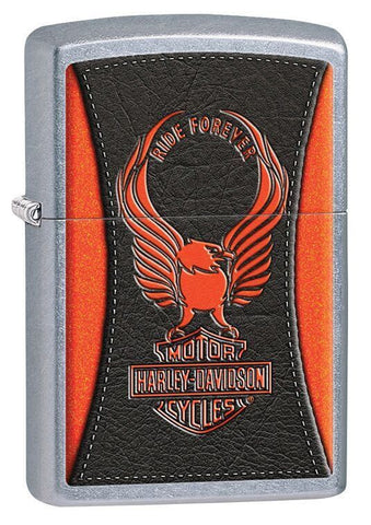 Zippo Harley-Davidson Logo Ride Forever Street Chrome 28823