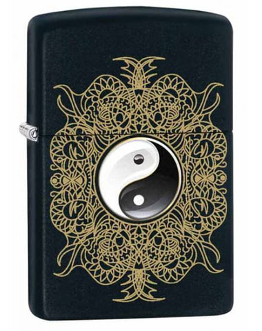Zippo Ying and Yang Black Matte 28829