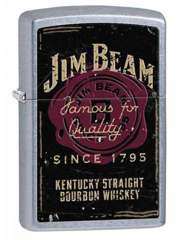Zippo Jim Beam Vintage Logo Street Chrome 28841