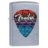 Zippo Fender Guitar Logo Street Chrome 28848