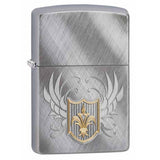 Zippo Crest Diagonal Weave 28852