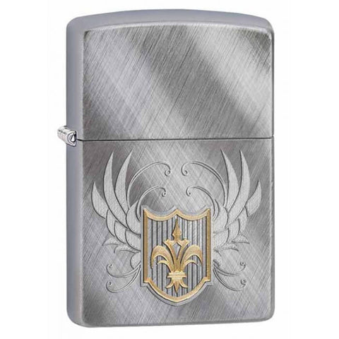 Zippo Crest Diagonal Weave 28852