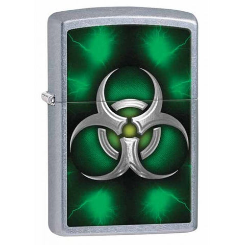 Zippo Metallic Biohazard Street Chrome 28853