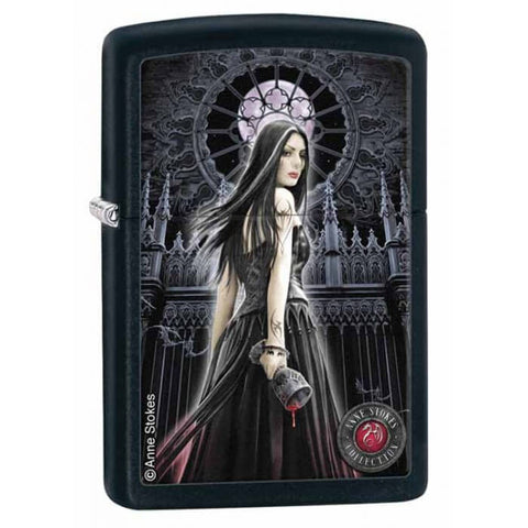 Zippo Anne Stokes Maiden With Goblet Black Matte 28858