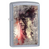 Zippo American Indian with Headdress Street Chrome 28868