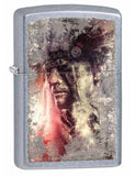 Zippo American Indian with Headdress Street Chrome 28868