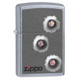 Zippo Bullet Holes Street Chrome 28870