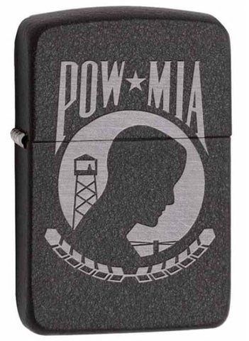 Zippo POW MIA Black Crackle 28873