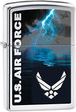 Zippo US Air Force Lightning High Polish Chrome 28932