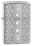 Zippo Playboy Armor Swarovski Crystals 28964