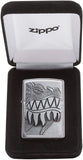 Zippo Fire Breathing Dragon Brushed Chrome 28969