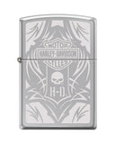 Zippo Harley Davidson High Polish Chrome Laser Engrave 28981