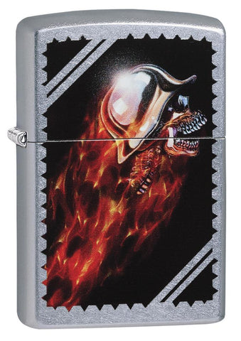 Zippo Chrome Skull Street Chrome 29067