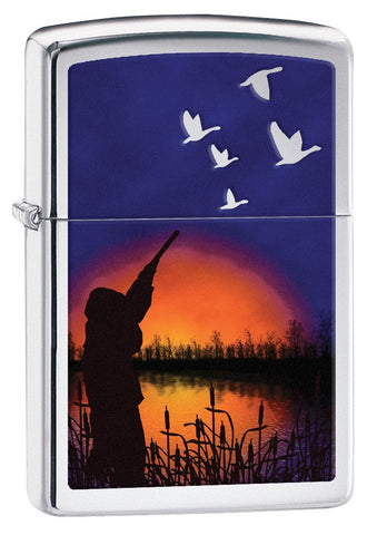 Zippo Duck Hunting High Polish Chrome 29076