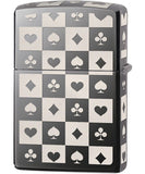 Zippo Cards Suits Black Ice 29082