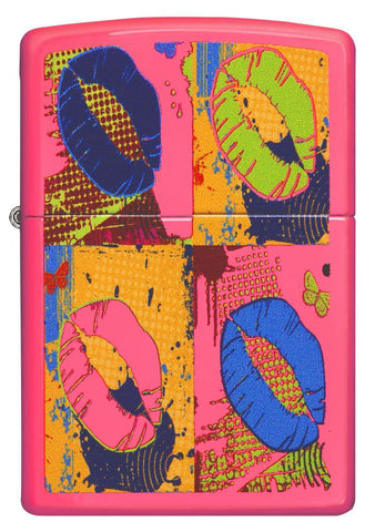 Zippo Pop Lips Neon Pink 29086