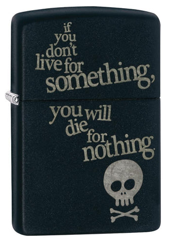 Zippo Live for Something Black Matte 29091