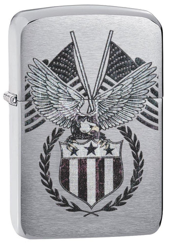Zippo Americana Eagle Brushed Chrome 29093