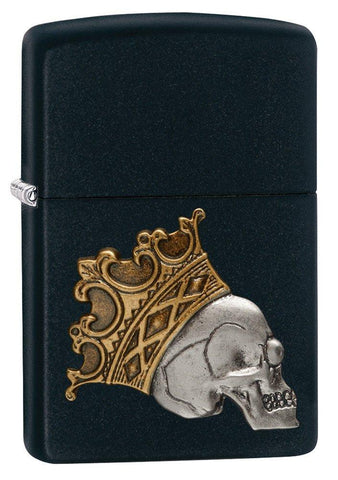 Zippo King Skull Black Matte 29100