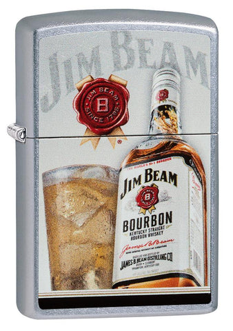 Zippo Jim Beam Bourbon Street Chrome 29124