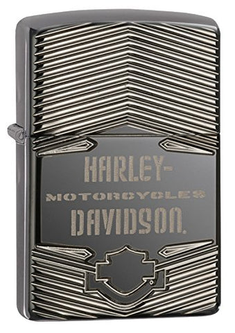 Zippo Harley-Davidson Logo Black Ice 29165