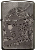 Zippo Armor Skull Black Ice 29230