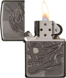 Zippo Armor Skull Black Ice 29230