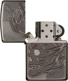 Zippo Armor Skull Black Ice 29230