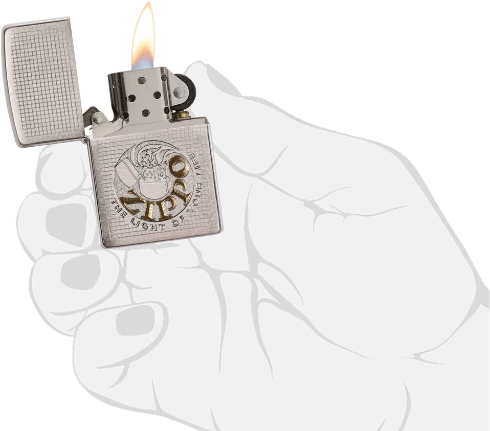 Zippo Light of Your Life Brushed Chrome 29236 - Free