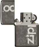 Zippo Logo Black Ice Pocket Lighter 29241