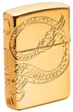 Zippo Armor Chinese Dragon High Polish Gold Plate - Zippo 29265