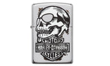 Zippo Harley Davidson Skull High Polish Chrome 29281