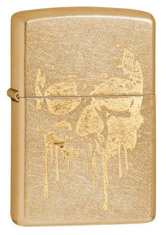 Zippo Grunge Skull Gold Dust 29401