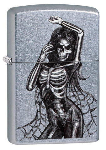 Zippo Sexy Skeleton Street Chrome 29403