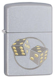 Zippo Dice Satin Chrome 29412