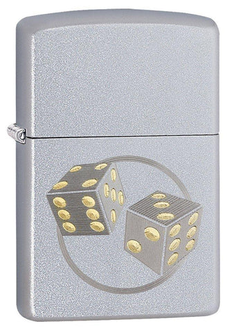 Zippo Dice Satin Chrome 29412