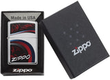 Zippo Satin and Ribbons High Polish Chrome 29415