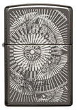 Zippo Asian Floral Black Ice 29421