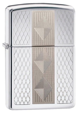 Zippo Diamond Grill High Polish Chrome 29424