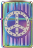 Zippo Rivit Peace Sign Spectrum 29435