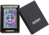Zippo Rivit Peace Sign Spectrum 29435