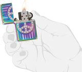 Zippo Rivit Peace Sign Spectrum 29435